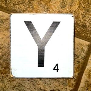 COPY - Scrabble letter wall decor.